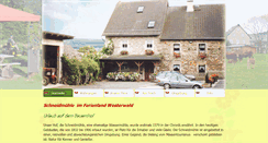 Desktop Screenshot of bauernhof-schneidmuehle.de